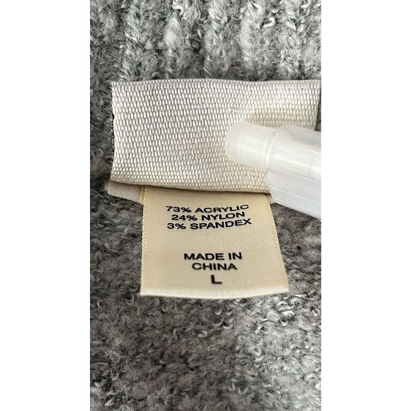 Daytrip Women’s L Zip-Up Long Cardigan with Slant Zip Side Pockets Gray - Picture 9 of 10